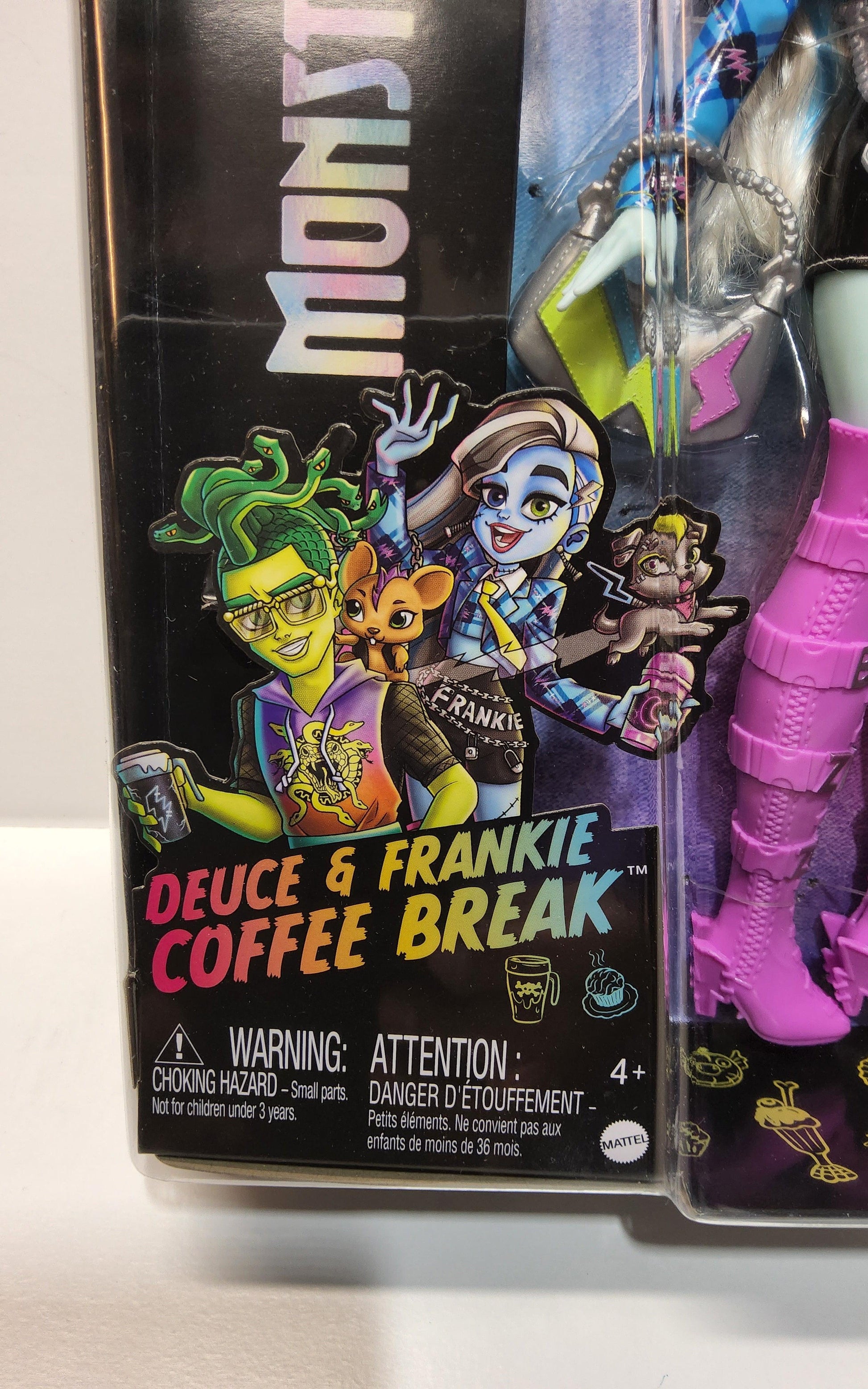 Monster High Deuce Gorgon & Frankie Stein Coffee Break G3 Reboot 2022 NEW - Logan's Toy Chest