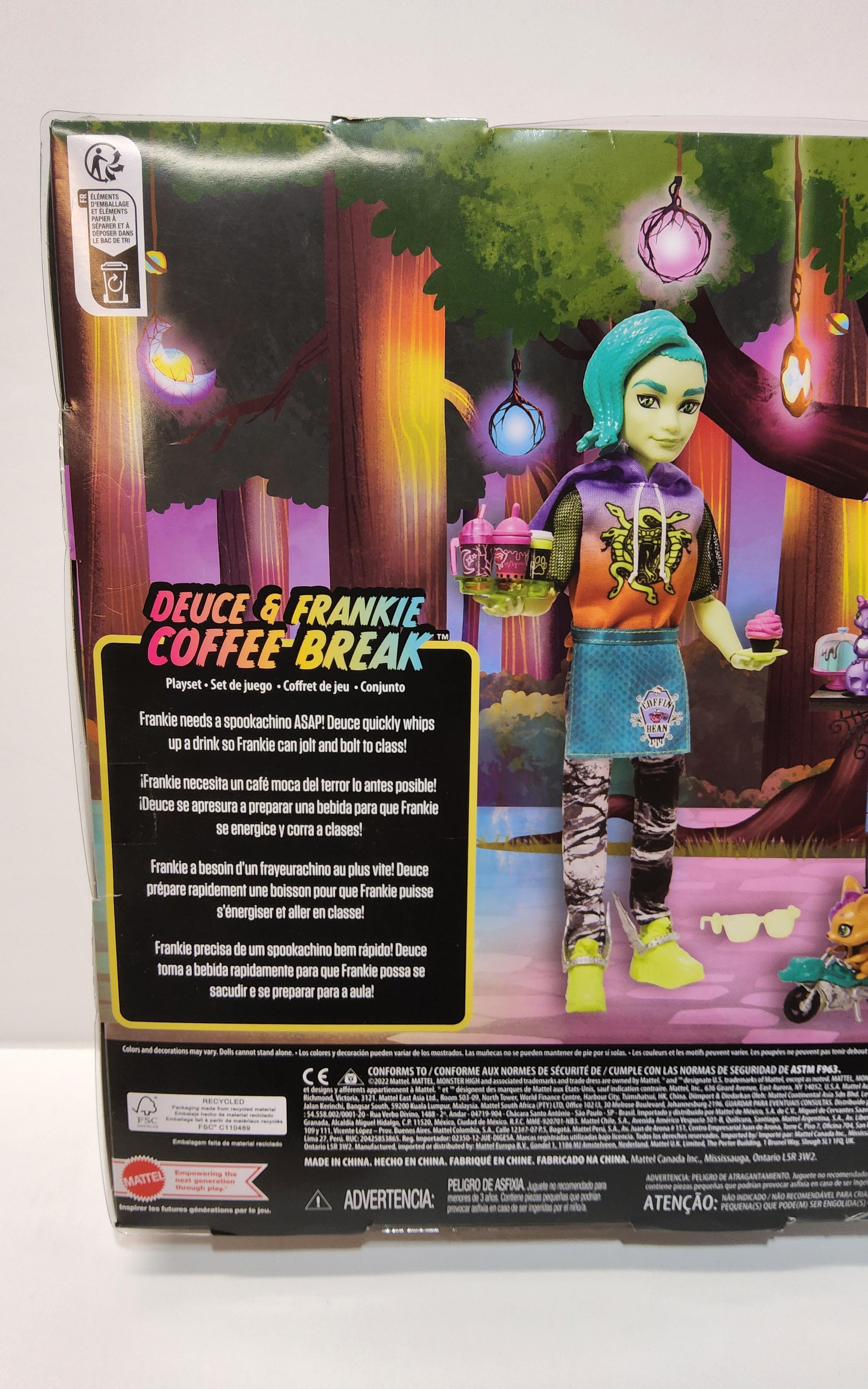 Monster High Deuce Gorgon & Frankie Stein Coffee Break G3