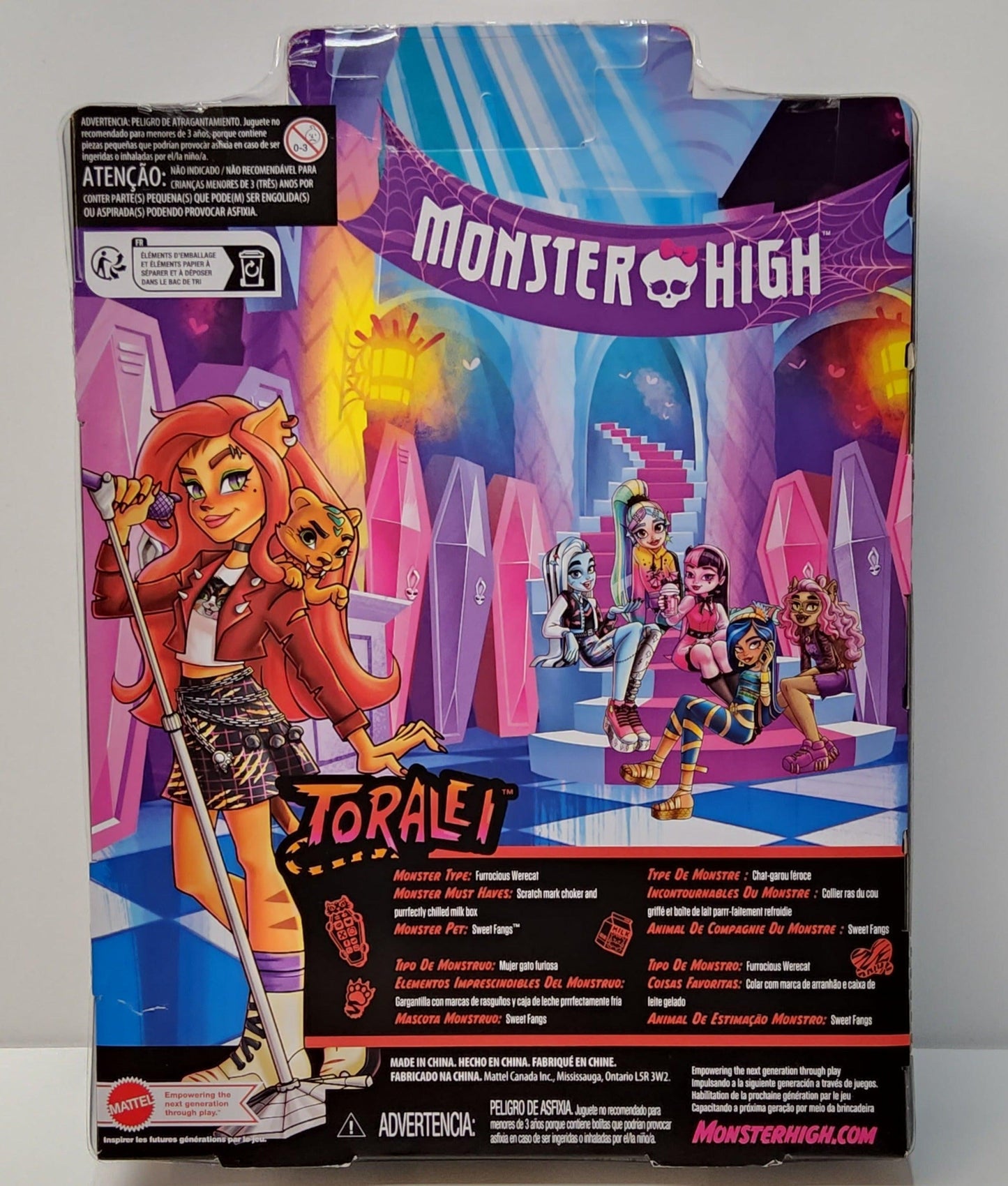 Monster High Toralei 11" Doll & Sweet Fang With Accessories - Logan's Toy Chest