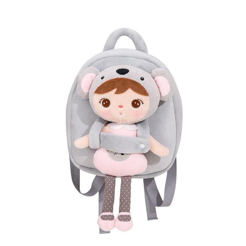 Multipurpose Doll Children Cute Backpack Shoulder Bags Schoolbag with Detachable Panda/ Koala Bookbags for Girls - Logan's Toy Chest
