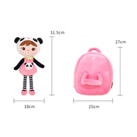 Multipurpose Doll Children Cute Backpack Shoulder Bags Schoolbag with Detachable Panda/ Koala Bookbags for Girls - Logan's Toy Chest