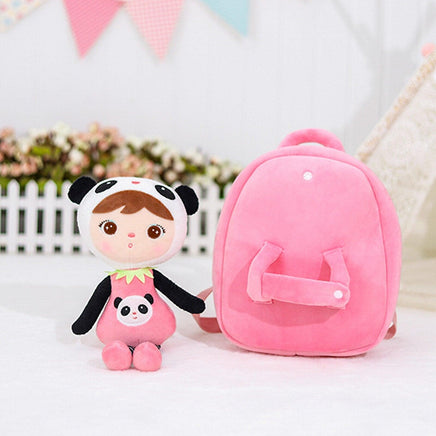 Multipurpose Doll Children Cute Backpack Shoulder Bags Schoolbag with Detachable Panda/ Koala Bookbags for Girls - Logan's Toy Chest