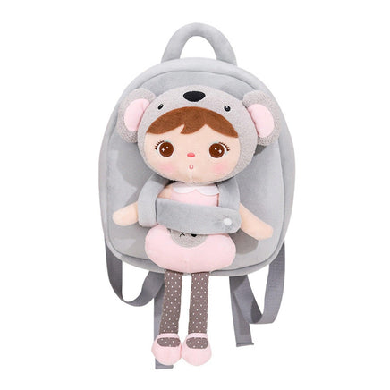 Multipurpose Doll Children Cute Backpack Shoulder Bags Schoolbag with Detachable Panda/ Koala Bookbags for Girls - Logan's Toy Chest