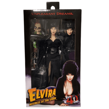 NECA Elvira 8" Clothed Action Figure - Mistress of the Dark Figure Set - Logan's Toy Chest