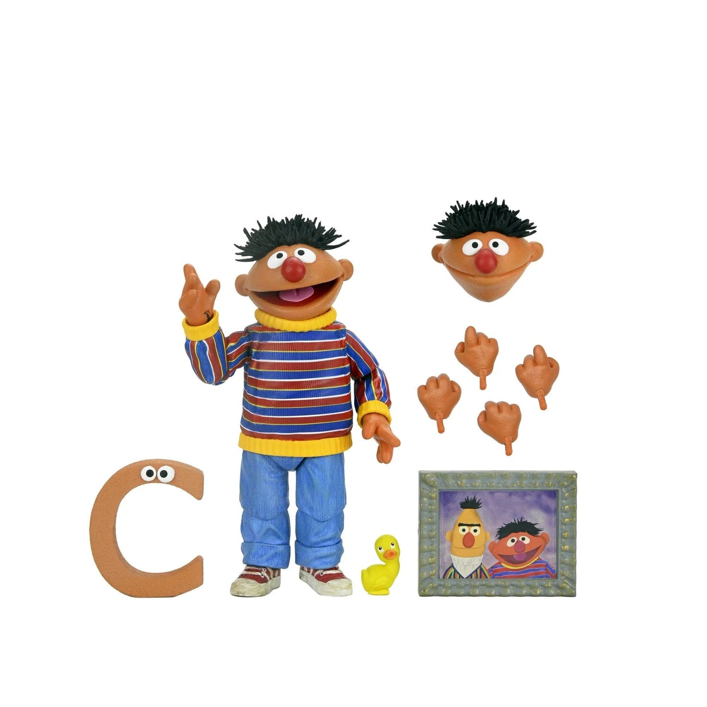 NECA Sesame Street 7" Ultimate Ernie Figure | Collectible Action Figure - Logan's Toy Chest