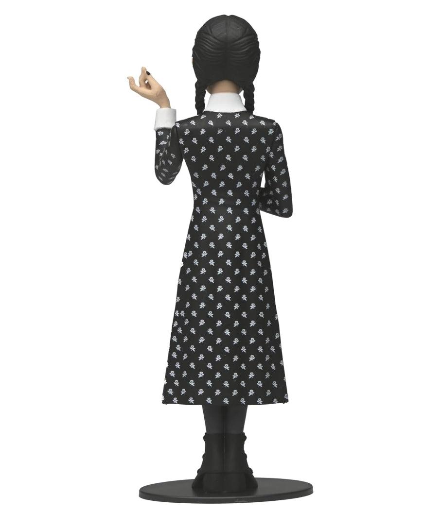 NECA Toony Terrors Wednesday Addams Figure, 6” Collectible, Classic Dress - Logan's Toy Chest