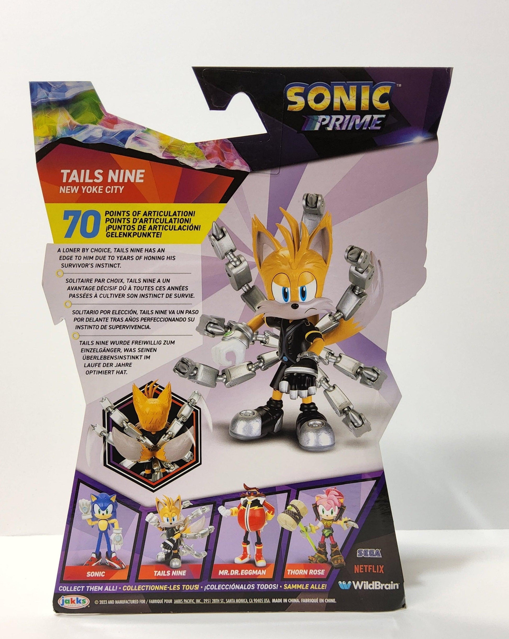 Action Figures Boneco Sonic Prime Netflix Articulado Sonic - Sonic Prime - #