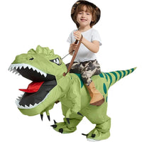 New Hot Sale Dinosaur Cosplay Costume | Inflatable Riding Green Dinosaur - Logan's Toy Chest