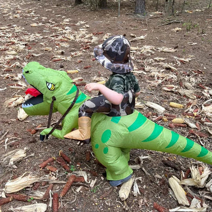 New Hot Sale Dinosaur Cosplay Costume | Inflatable Riding Green Dinosaur - Logan's Toy Chest