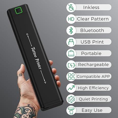 NEWYES Wireless Tattoo Stencil Printer – Portable Thermal Printer - Logan's Toy Chest