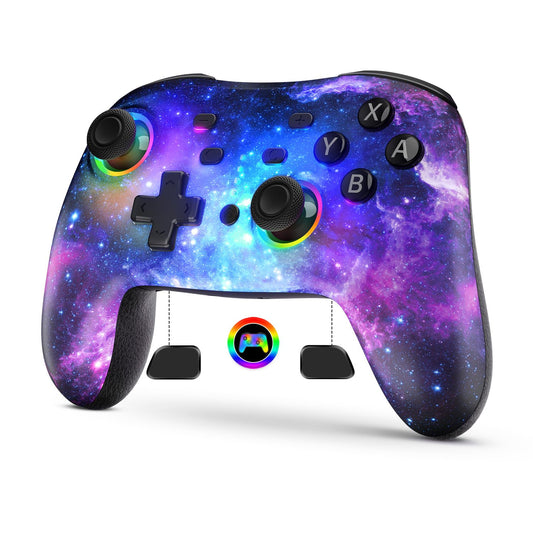 NexiGo NS32 RGB wireless controller in Cosmic Nebula