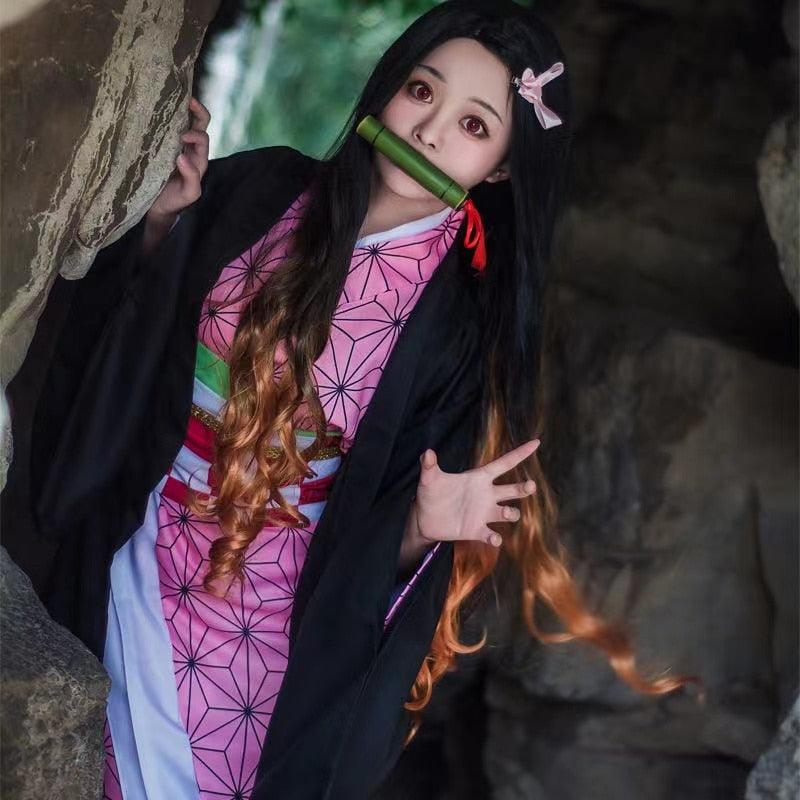 Nezuko Cosplay Costume & Accessories - Demon Slayer Kimetsu No