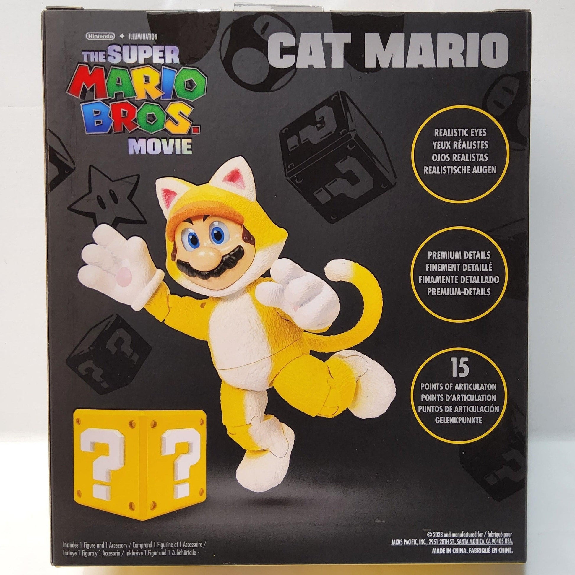 Nintendo+Illumination Jakks Pacific Super Mario Bros The Movie Cat Mario Figure - Logan's Toy Chest