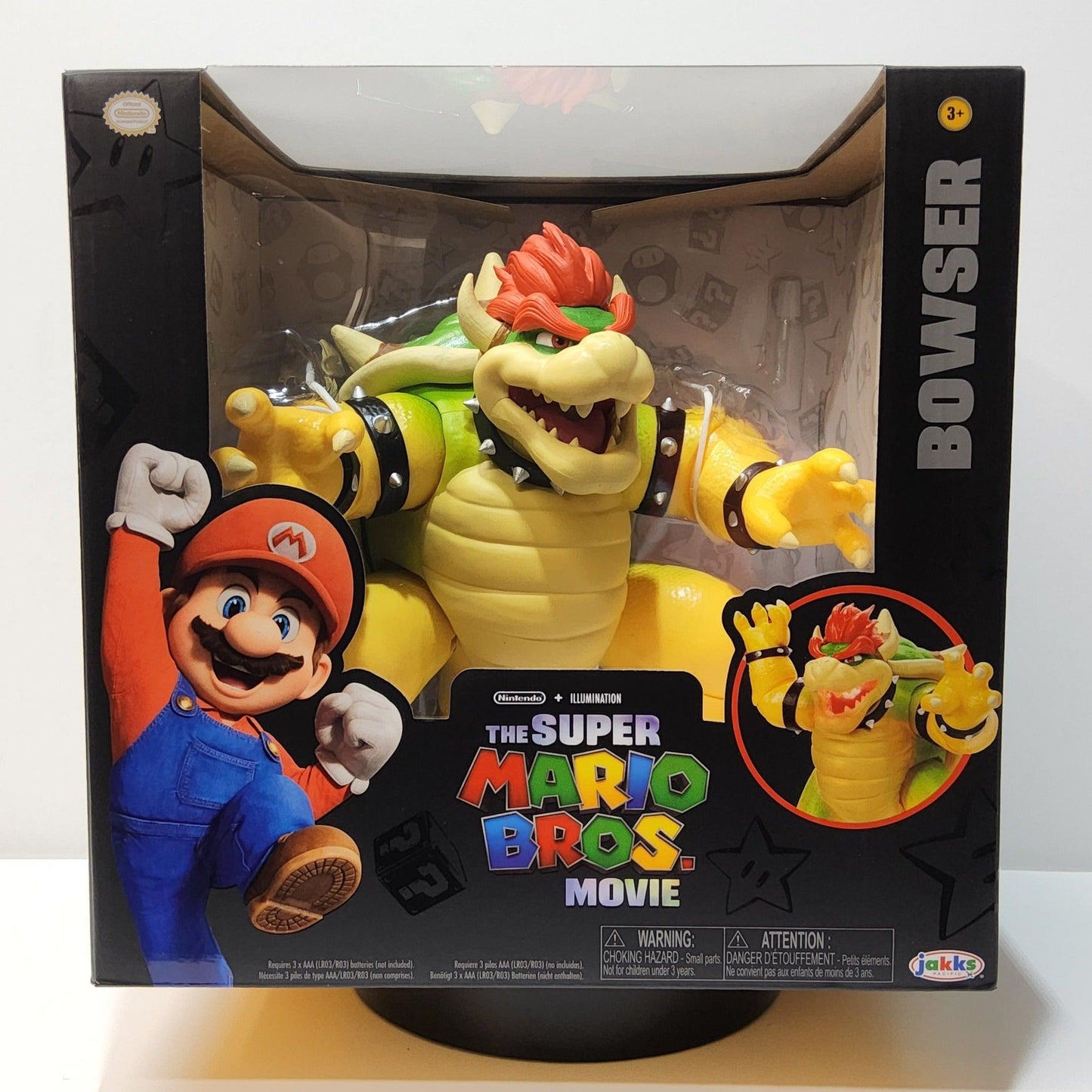 Super Mario Bros. The Movie Bowser 8 Deluxe Action Figure Jakks