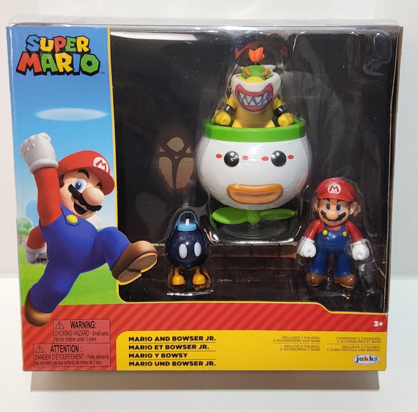 Nintendo Jakks Pacific Super Mario Brothers Super Mario & Bowser Jr. S –  Logan's Toy Chest, mario bowser jr 