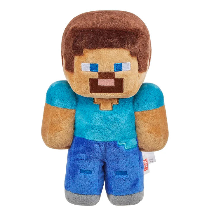 Mattel Minecraft Steve 8-Inch Plush Toy – Soft Collectible for Kids 3+