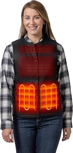 ORORO Women's Heated Vest Liner – Ultra-Light, 4 Heat Zones, Dual-Battery - Logan's Toy Chest