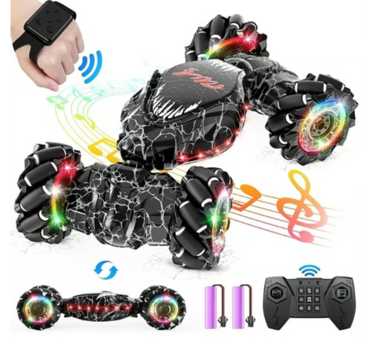 OSIMILY 4WD Gesture Sensing RC Stunt Car - Lights & Music for Kids - Logan's Toy Chest