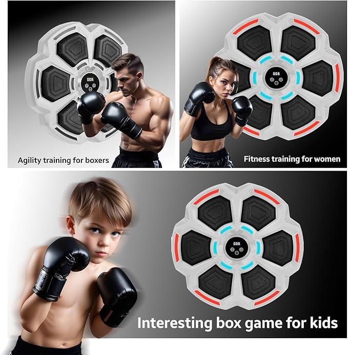 PHYLOKS Musical Boxing Machine – Wall-Mounted Boxing Trainer with Gloves - Logan's Toy Chest