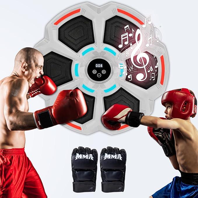 PHYLOKS Musical Boxing Machine – Wall-Mounted Boxing Trainer with Gloves - Logan's Toy Chest