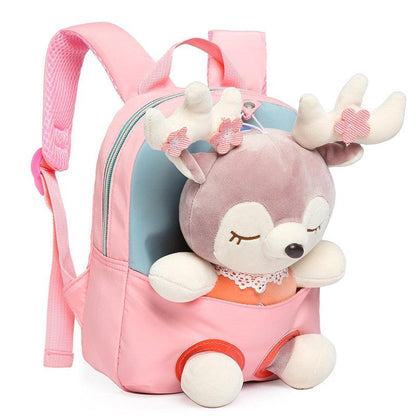 Plush School Bags for Girls Plush Animals Backpacks Kids Stuff Backpack Kindergarten Toddler Backpacks Mochila Escolar - Logan's Toy Chest