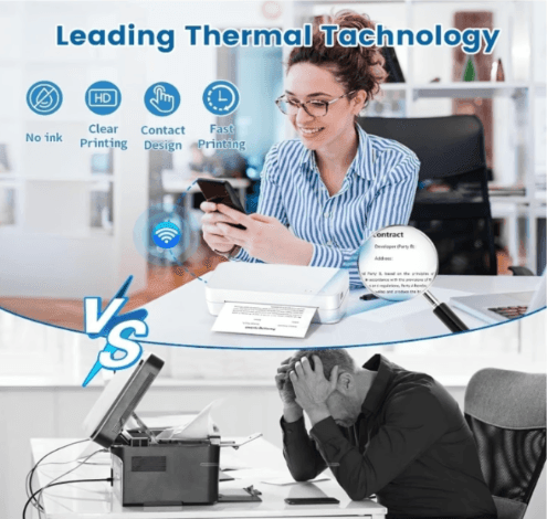 Ponek WiFi Thermal Printer - S821 for Home & Office Use - Logan's Toy Chest