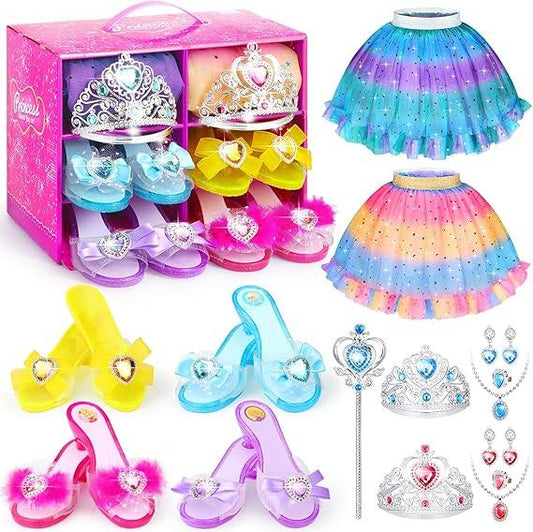 Princess Dress-Up Shoes & Accessories Set | Unicorn & Mermaid Themes - Logan's Toy Chest