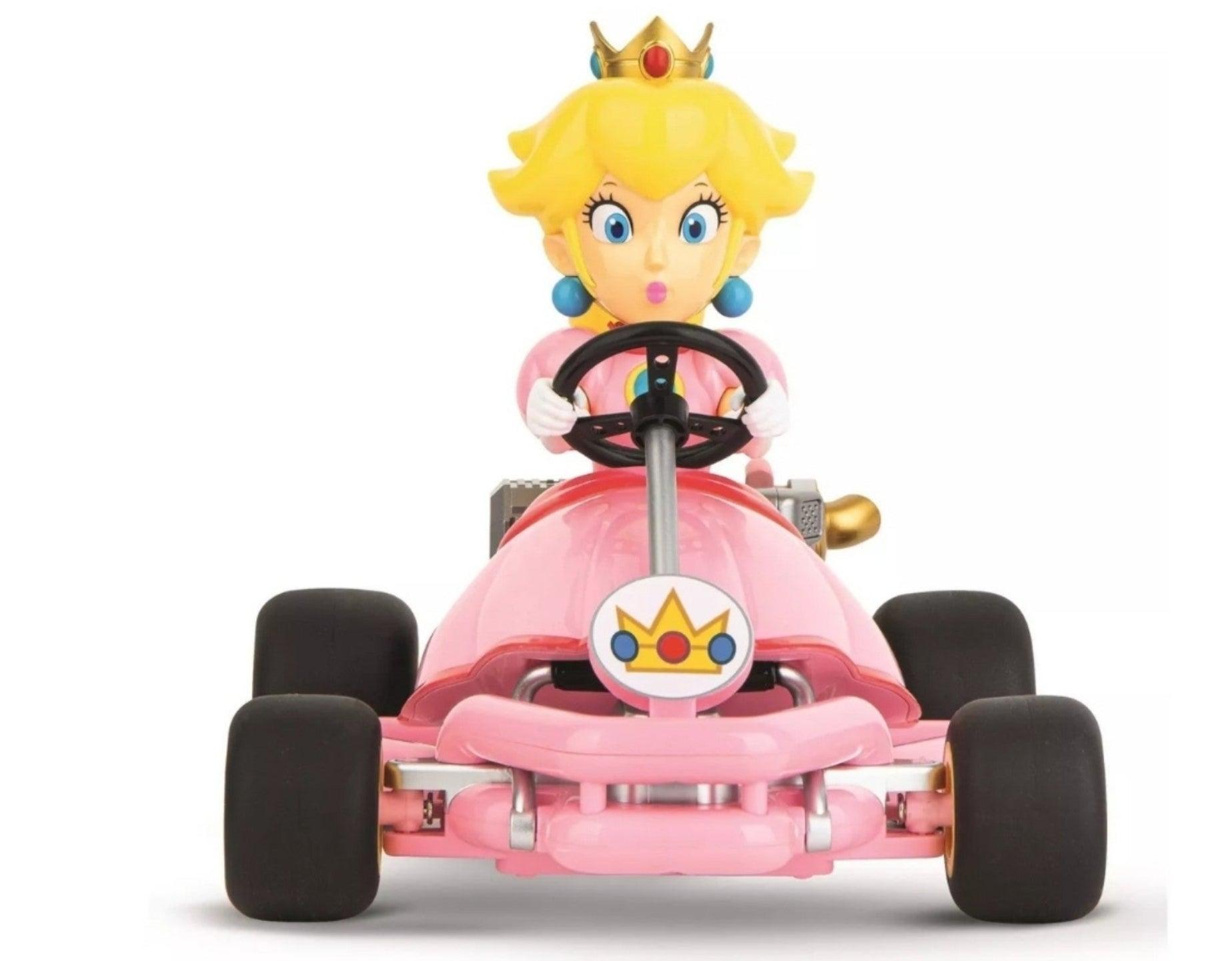 Princess Peach Super Mario Bros Mariokart Go-Kart Pipe Kart Carrera RC 5.6 MPH - Logan's Toy Chest