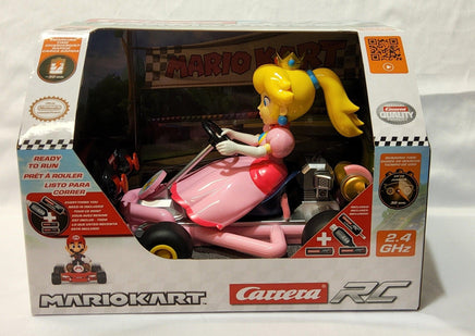 Princess Peach Super Mario Bros Mariokart Go-Kart Pipe Kart Carrera RC 5.6 MPH - Logan's Toy Chest