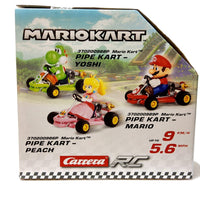 Princess Peach Super Mario Bros Mariokart Go-Kart Pipe Kart Carrera RC 5.6 MPH - Logan's Toy Chest