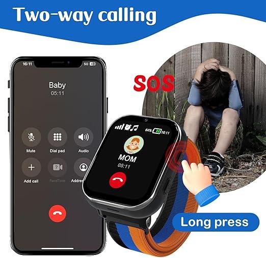 PTHTECHUS Smart Watch 4G with SOS, Camera, Music, Learning Cards & Games - Logan's Toy Chest