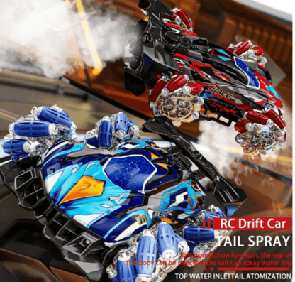 RC Car 4WD 2.4G Remote Control Vehicle w/ 360° Drift, Lights & Music – Red - Logan's Toy Chest