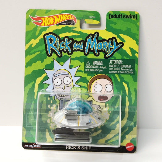 Rick and Morty Rick's Ship Mattel Hot Wheels Adult Swim Toy Car Space Ship - Logan's Toy Chest