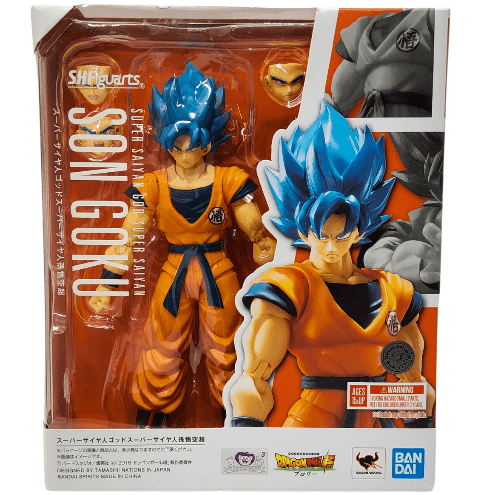 S.H.Figuarts Super Saiyan God Goku DBS Dragon Ball Super 6" Action Figure - Logan's Toy Chest