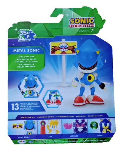 Sonic 35th Anniversary Metal Sonic 4-Inch Figure with Goal Post by Jakks