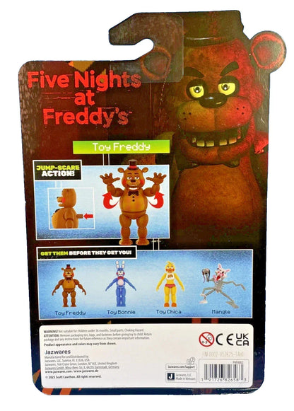 Five Nights at Freddy’s – Toy Freddy Action Figure – Glowing Eyes & Jump-Scare Feature (Ages 8+)