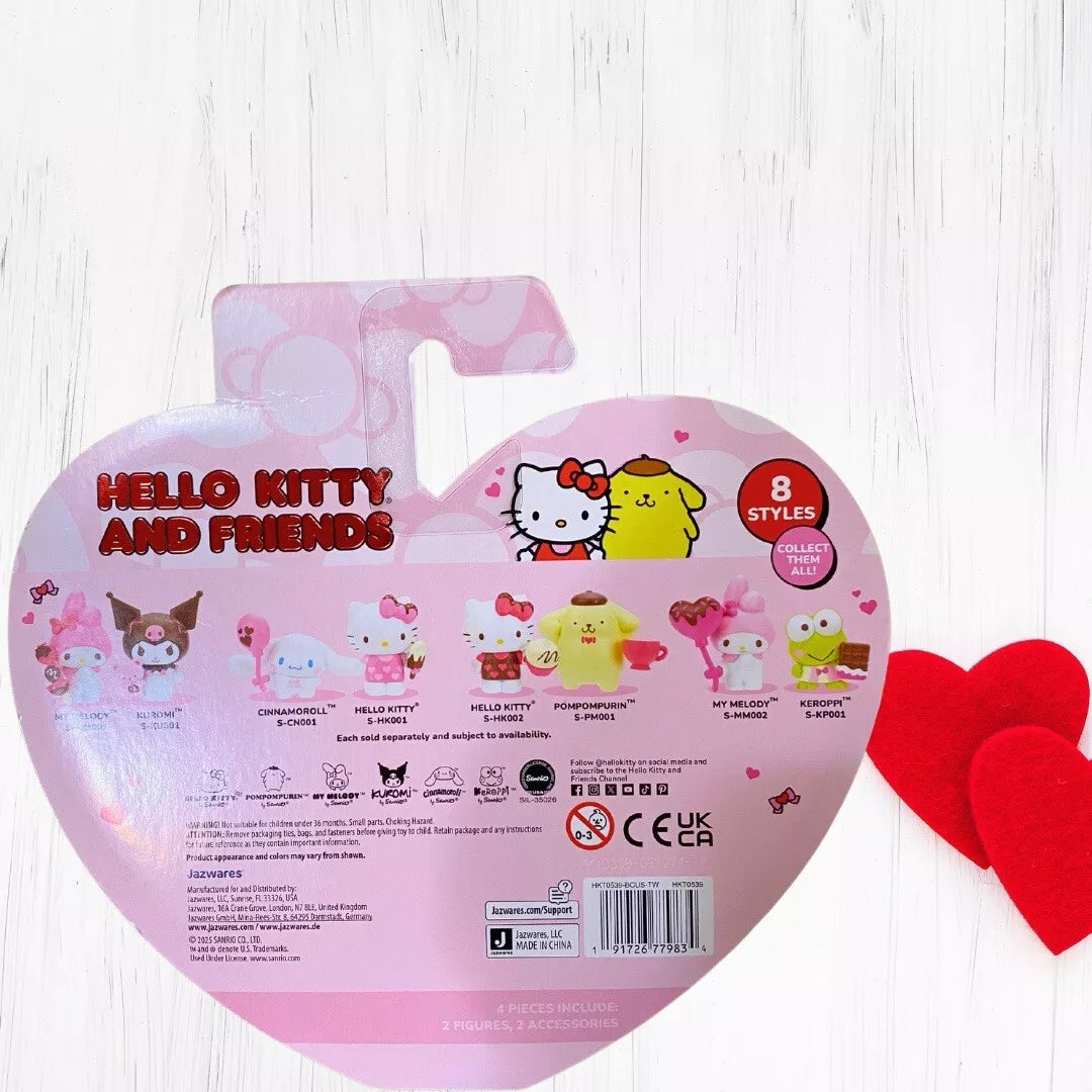 2025 Hello Kitty & Pompompurin Valentine’s Day 2 Figure Pack