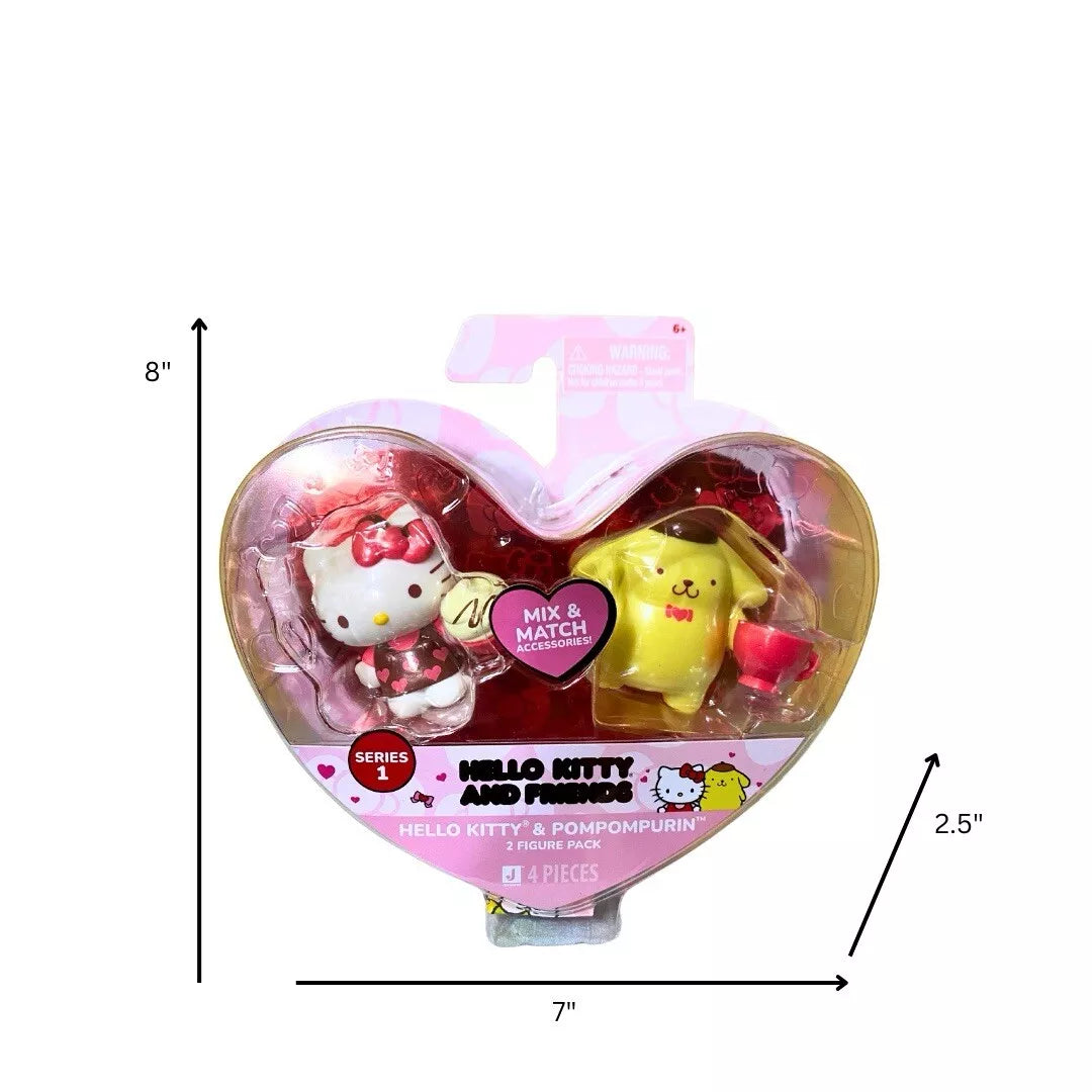 2025 Hello Kitty & Pompompurin Valentine’s Day 2 Figure Pack