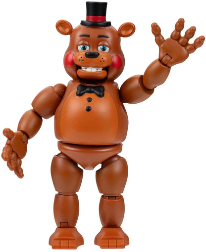 Five Nights at Freddy’s – Toy Freddy Action Figure – Glowing Eyes & Jump-Scare Feature (Ages 8+)