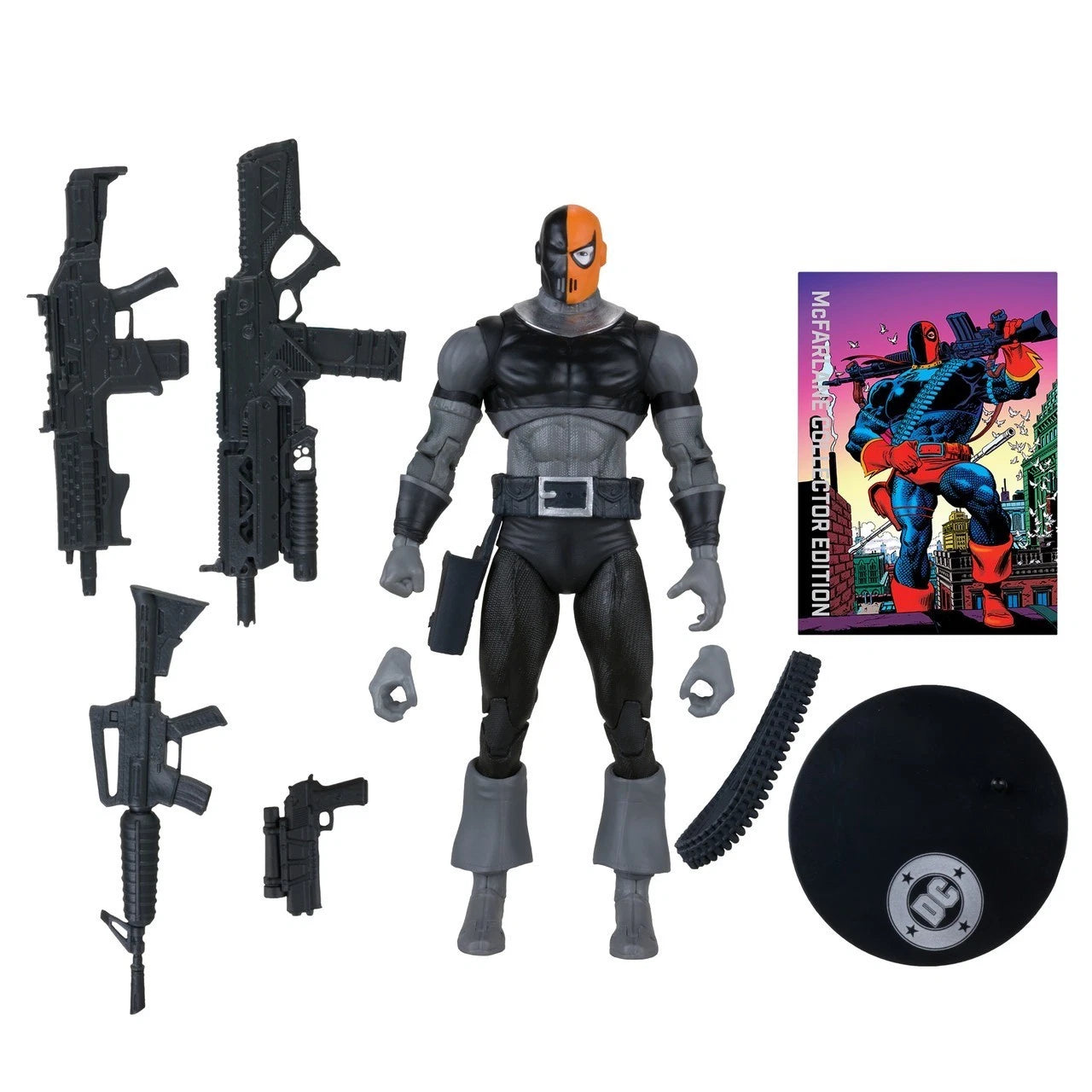 McFarlane DC Deathstroke 7" Action Figure – Platinum Collector Edition Chase