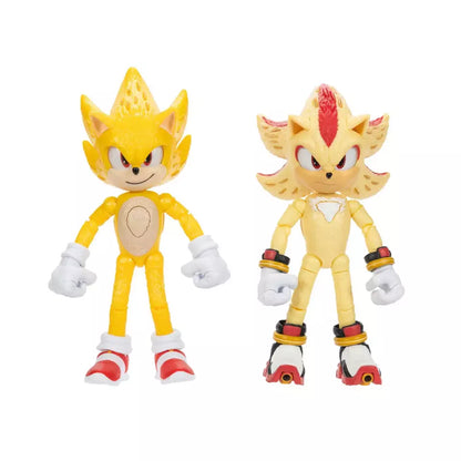 Super Shadow Super Sonic 3 Jakks 5" Light Up 2 Pack hedgehog Figure