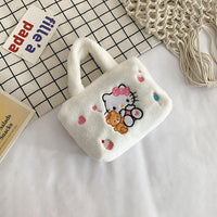 Sanrio Hello Kitty Bag Plush Cinnamoroll Melody Kuromi Kawaii Handbag - Logan's Toy Chest