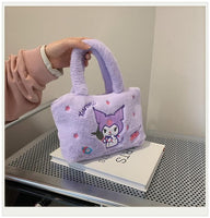 Sanrio Hello Kitty Bag Plush Cinnamoroll Melody Kuromi Kawaii Handbag - Logan's Toy Chest