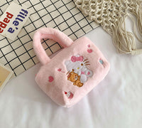 Sanrio Hello Kitty Bag Plush Cinnamoroll Melody Kuromi Kawaii Handbag - Logan's Toy Chest