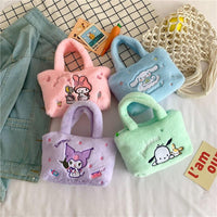 Sanrio Hello Kitty Bag Plush Cinnamoroll Melody Kuromi Kawaii Handbag - Logan's Toy Chest