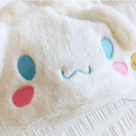 Sanrio Kawaii Cinnamoroll Plush My Melody Kuromi Plushie Fashion Shoulder Bag - Logan's Toy Chest