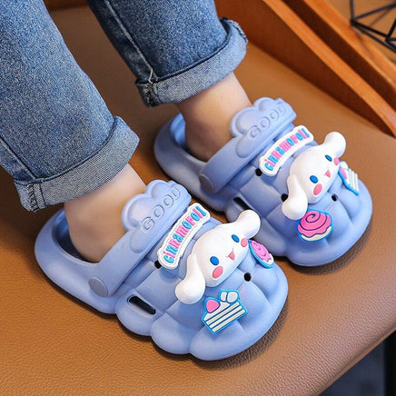 Sanrio Summer Kids Sandals Kawaii Anime MyMelody Cinnamoroll Kuromi Non-slip Slippers - Logan's Toy Chest