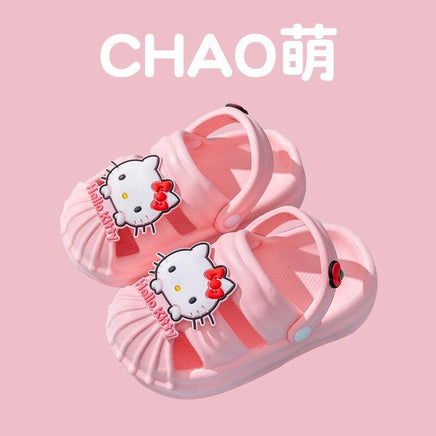 Sanrio Summer Kids Sandals Kawaii Anime MyMelody Cinnamoroll Kuromi Non-slip Slippers - Logan's Toy Chest