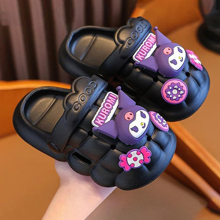 Sanrio Summer Kids Sandals Kawaii Anime MyMelody Cinnamoroll Kuromi Non-slip Slippers - Logan's Toy Chest