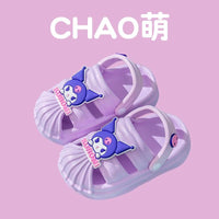 Sanrio Summer Kids Sandals Kawaii Anime MyMelody Cinnamoroll Kuromi Non-slip Slippers - Logan's Toy Chest